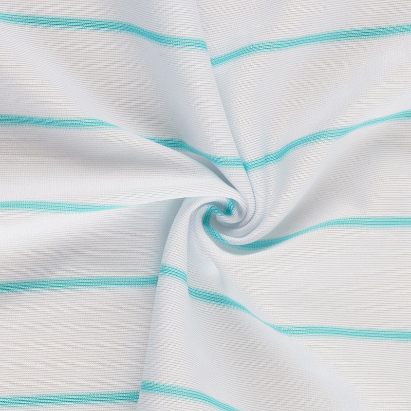 Tessuto in maglia di ordito a strisce blu